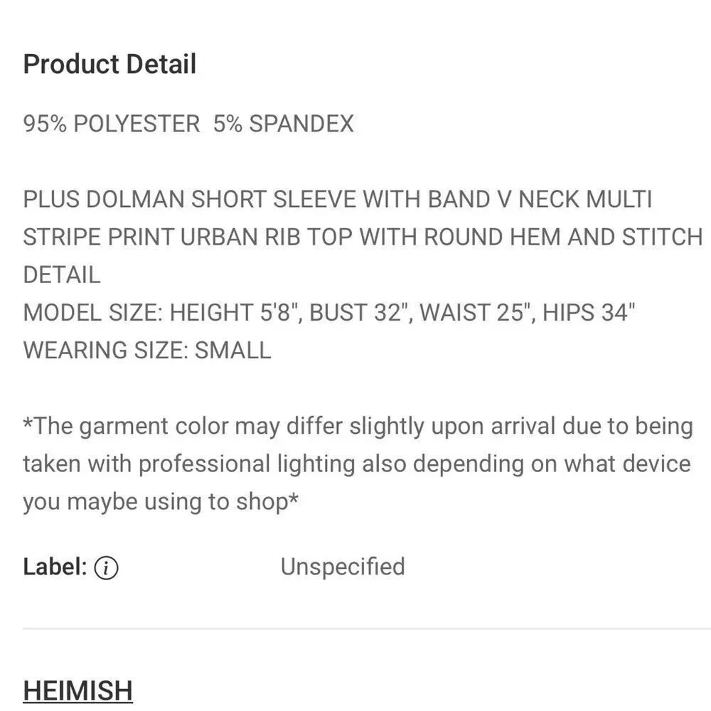 HEIMISH USA Pastel Rainbow Striped V-Neck Short Sleeve Top